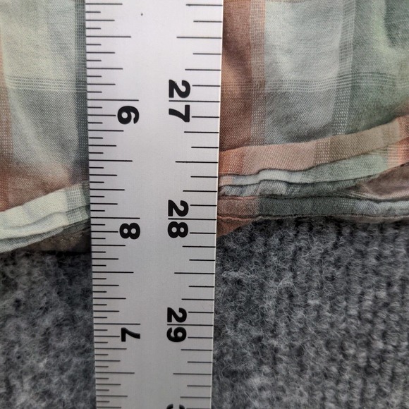 Toad&Co Men's Flannel Button-Up Shirt Multi XL Check Short Sleeve Chest Pocket - Picture 12 of 13